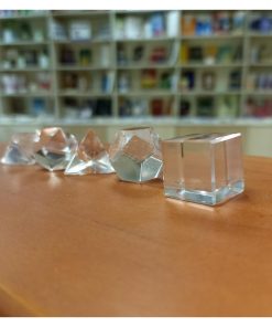 Joya, Sólidos platonicos chico 1cm Cuarzo Cristal